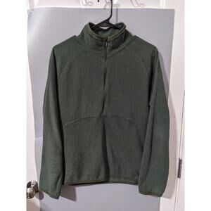 REI Womens Half Zip Fleece Pullover Jacket Large Gray Lightweight